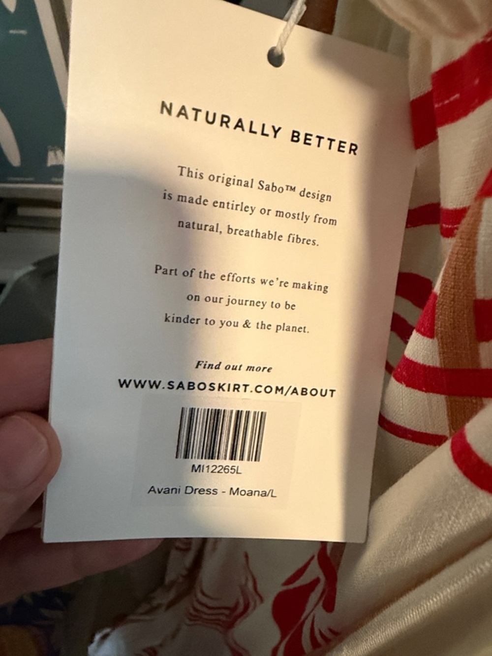 Sabo Skirt One-Shoulder Floral Stripe Avani Maxi Dress - Red & Cream Moana L - Picture 9 of 12